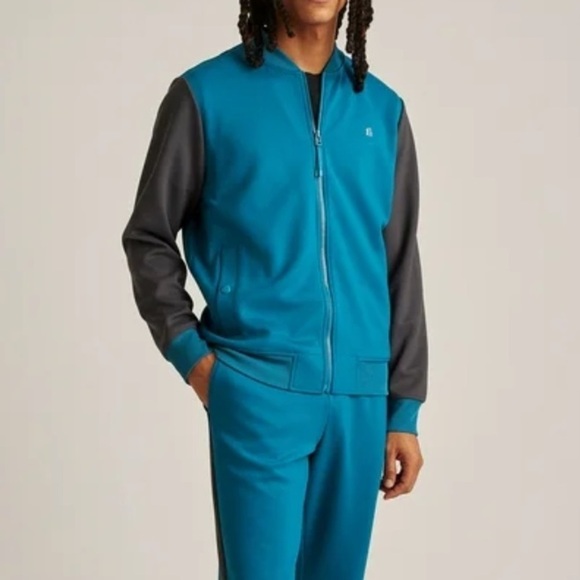 Bonobos Fielder Men’s Tech Fleece Bomber Jacket Size Medium - Picture 1 of 10